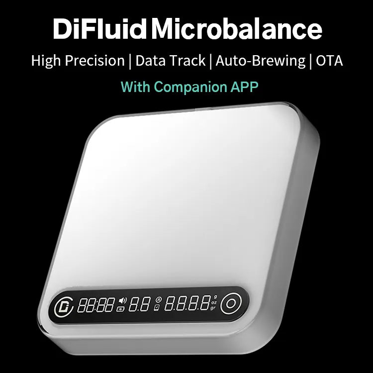 DiFluid Microbalance Coffee Scale, High Precision Scale with Timer and  Flow Rate Tracking