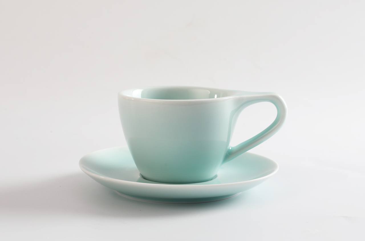 LiLi Big Ear Milk Coffee Cup with Saucer (175ml)