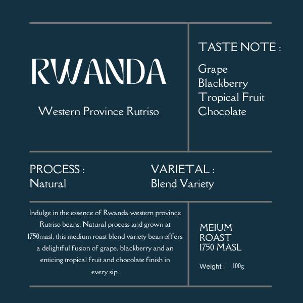Rwanda Western Rutriso ( Natural Process )