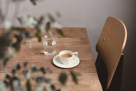 KINTO OCT CUP & SAUCER 300ML WHITE - BUNAMARKET