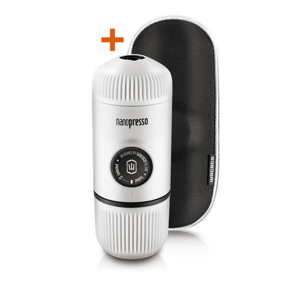 WACACO Nanopresso Portable Espresso Machine Including Protective Case (Chill White) - BUNAMARKET