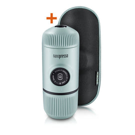 WACACO Nanopresso Portable Espresso Machine Including Protective Case (Arctic Blue) - BUNAMARKET
