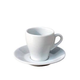 INCASA TULIP - Cappuccino Coffee Cup Set 220ml (WHITE Only) - BUNAMARKET