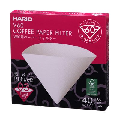 Hario V60 Filter Paper 40's - BUNAMARKET