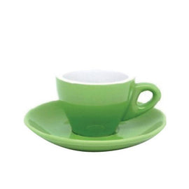 INCASA TULIP - Espresso Coffee Cup with Saucer (90ml) - BUNAMARKET