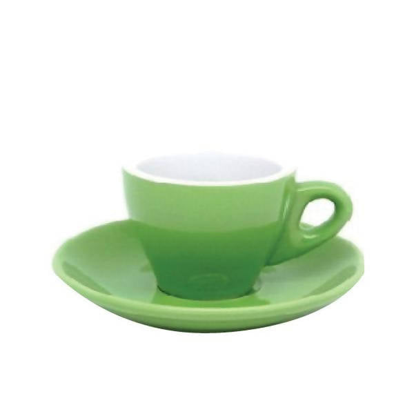 INCASA TULIP - Espresso Coffee Cup with Saucer (90ml) - BUNAMARKET