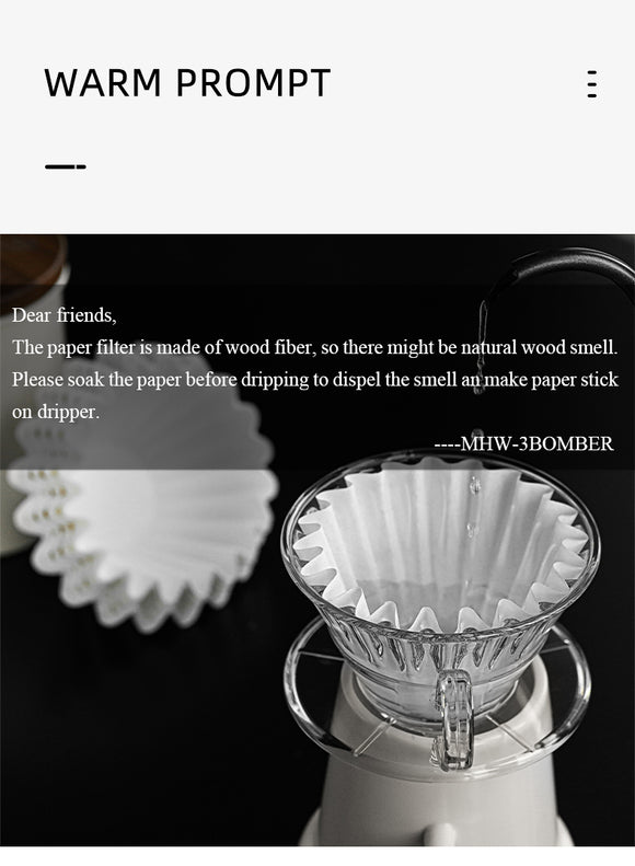 MHW-3BOMBER Wave Paper Filter (Kalita Wave Shape 155/185)