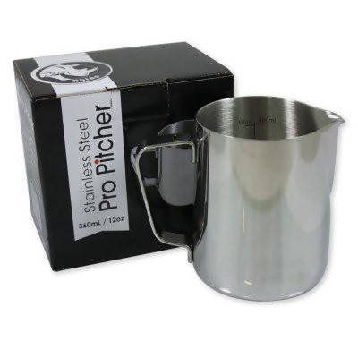 RHINO COFFEE GEAR Milk Pitcher Pro 360ml/12oz (S/S) - BUNAMARKET