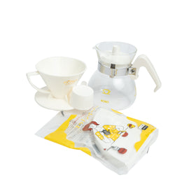 KONO Prestigious 2-Person Cone Dripper Set (WHITE) MDN-20WH - BUNAMARKET