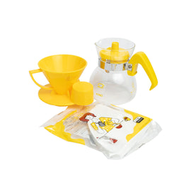 KONO Prestigious 2-Person Cone Dripper Set (YELLOW) MDN-20YE - BUNAMARKET