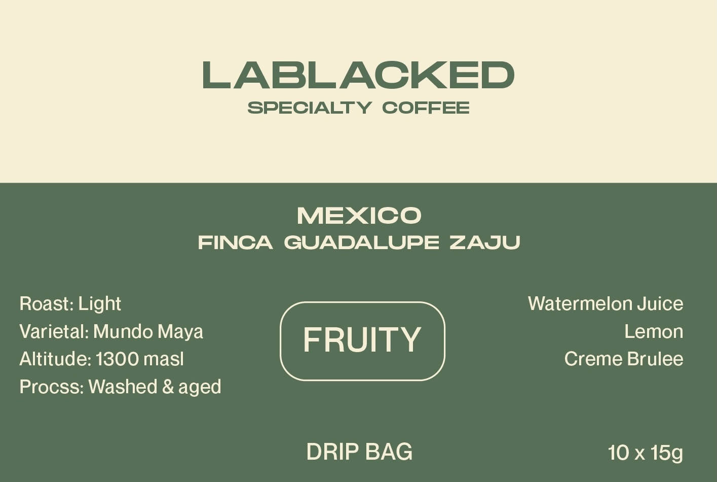 Mexico Finca Guadalupe Zaju - Drip Bag (10 sachets x 15g) - BUNAMARKET