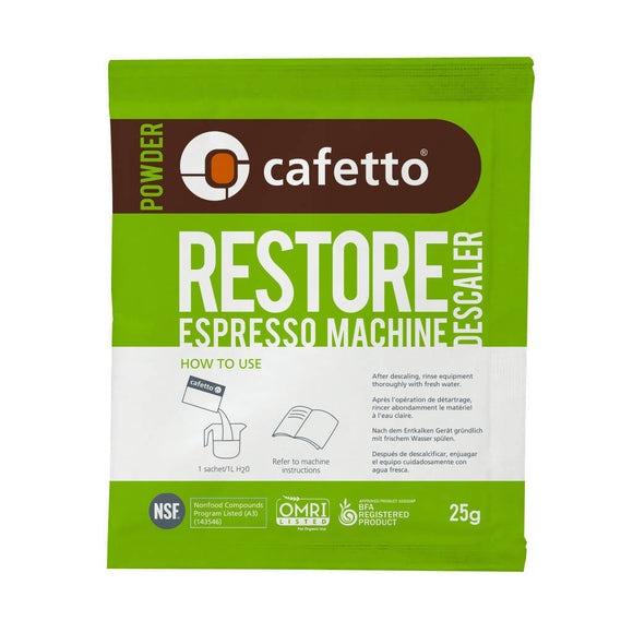 CAFETTO RESTORE DESCALER POWDER 25G - BUNAMARKET