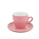 INCASA TULIP - Cappuccino Coffee Cup with Saucer (210ml) - BUNAMARKET
