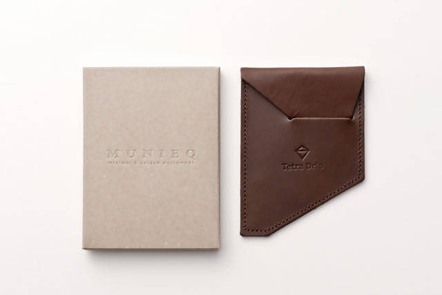 { MADE IN JAPAN } MUNIEQ SS 01 Tetra Drip Stainless Steel with Leather Pouch - BUNAMARKET