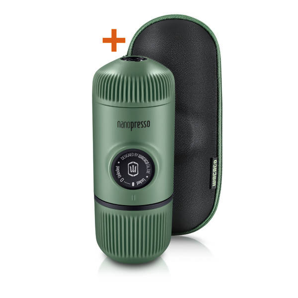 WACACO Nanopresso Portable Espresso Machine Including Protective Case (Moss Green) - BUNAMARKET