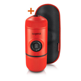 WACACO Nanopresso Portable Espresso Machine Including Protective Case (Lava Red) - BUNAMARKET