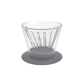 BREWISTA Flat V-Cone Glass Dripper - BUNAMARKET