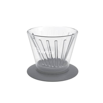 BREWISTA Flat V-Cone Glass Dripper - BUNAMARKET