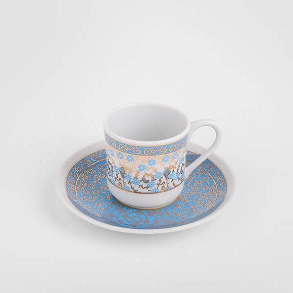 Luxury Porcelain Turkish Espresso Coffee Cup [Gold] - 70ml - BUNAMARKET
