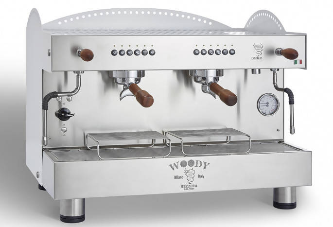 BEZZERA B2016 Woody 2 Group Head Commercial Espresso Machine - BUNAMARKET