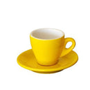 INCASA TULIP - Espresso Coffee Cup with Saucer (90ml) - BUNAMARKET