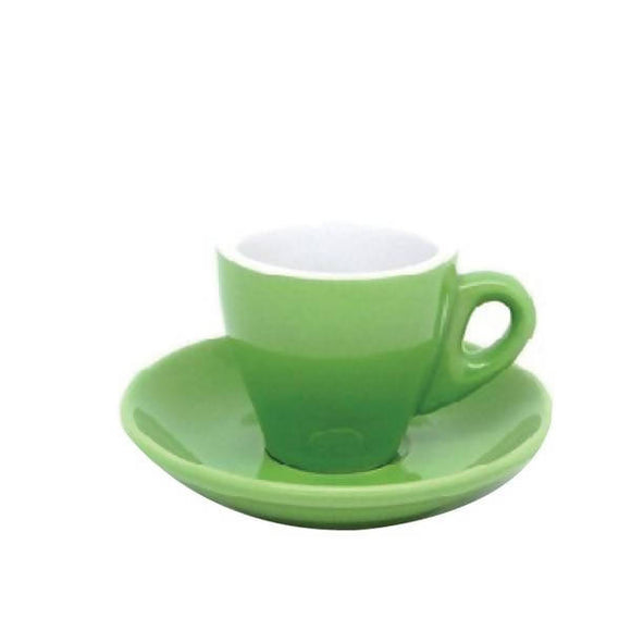 INCASA TULIP - Cappuccino Coffee Cup with Saucer (210ml) - BUNAMARKET