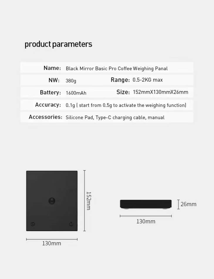 Timemore Black Mirror Scale Basic Pro