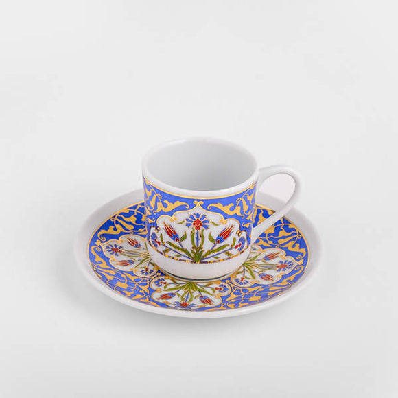 Luxury Porcelain Turkish Espresso Coffee Cup [Gold] - 70ml - BUNAMARKET
